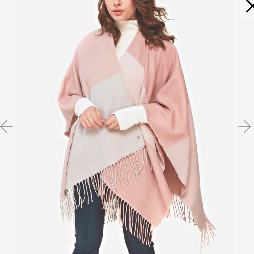 SOIA & KYO Mirel Woven Scarfigan with Fringe